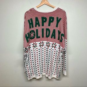 Disney Red and White Holiday Sweater